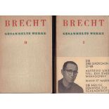 Bertolt Brecht. Gesammelte Werke. 2 Bände. London, Malik 1938. 8°. I: 355 S.; II: 396 S., 2 Bl.