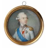 Miniatur Pierre Adolphe Hall (1739 Boras/ Schweden - 1793 Liège) "Jean de Bourbon, Duc de
