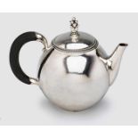 Teekanne, Georg Jensen/ Kopenhagen 2. Hälfte 20. Jh. 925er Silber. Ovale Firmenmarke m. "Denmark