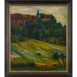 Gemälde Impressionist um 1920 "Walsdorf bei Idstein" Öl/Lwd., 72 x 61,5 cm