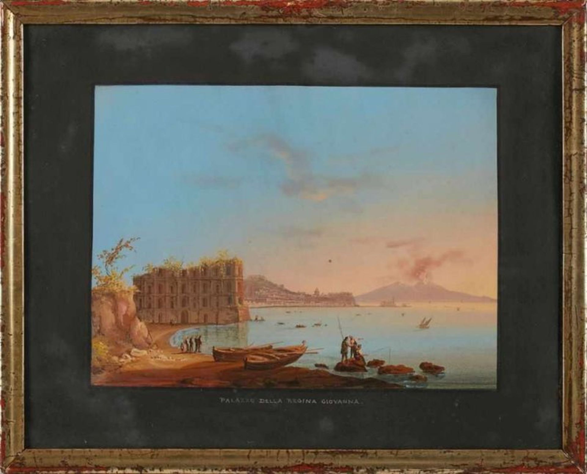 Folge von 6 Gouachen Italienischer Landschaftsmaler um 1860 Italienische Ansichten: "Tempio di - Bild 11 aus 21