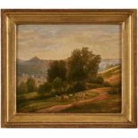 Gemälde Peter Becker 1828 Frankfurt - 1904 Soest Frankfurter Landschaftsmaler. Studierte am Städel
