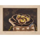 Farblithografie Georges Braque 1882 Argenteui - 1963 Paris "Coupe de fruits" u. re. sign. G.