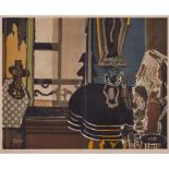 Farblithografie Georges Braque 1882 Argenteuil - 1963 Paris "Interieur a la table noir" u. li. sign.
