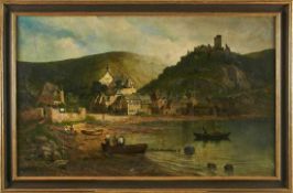 Gemälde Georg M. Meinzolt 1863 Hamburg - 1948 Hamburg Landschaftsmaler. Schüler von Th. Hagen in