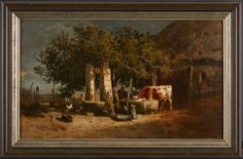 Gemälde Alexandre Defaux 1826 Bercy - 1900 Montigny-sur-Loing Schüler von Corot. Seine