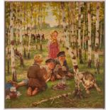 Gemälde Nikolaj Petrovic Bogdanov-Bel'skij 1868 Sitiki/Gouv. Smolensk - 1945 Berlin 1882-83