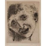 Radierung Marc Chagall 1887 Vitebsk - 1985 Saint-Paul-de-Vence "Autoportrait au sourire" u. re.