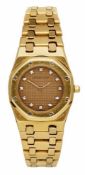 Damenarmbanduhr Audemars Piquet & Co. Swiss 18 kt. GG oder Gold 750 Quartz "Grande Tapisserie"-