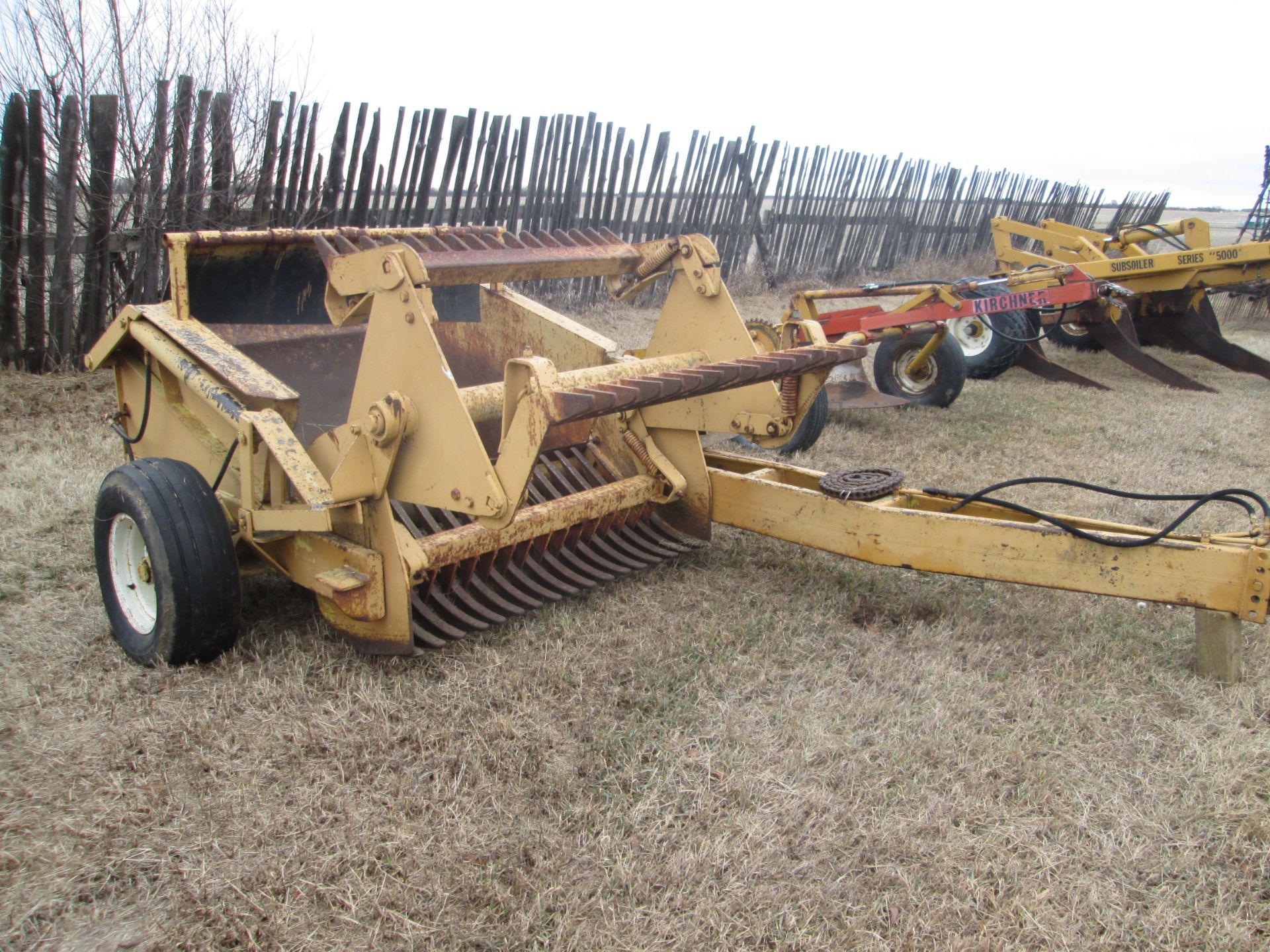 Degelman 3 batt rock picker, ground drive