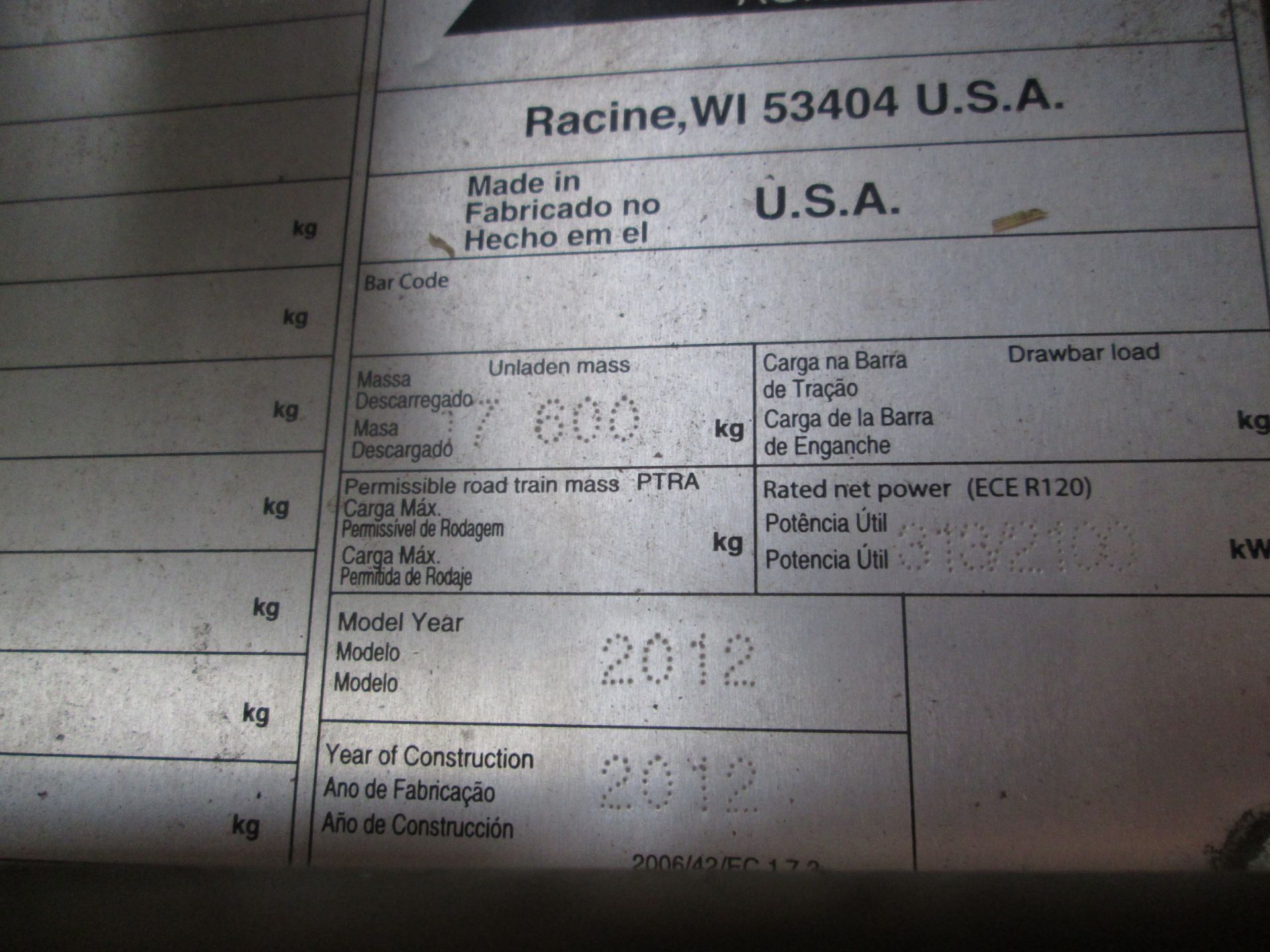 2012 Case IH 8120 c/w Case 3016 header, showing 738 sep / 992 eng hr, 900/60R32 F singles, Pro 700 - Image 12 of 19