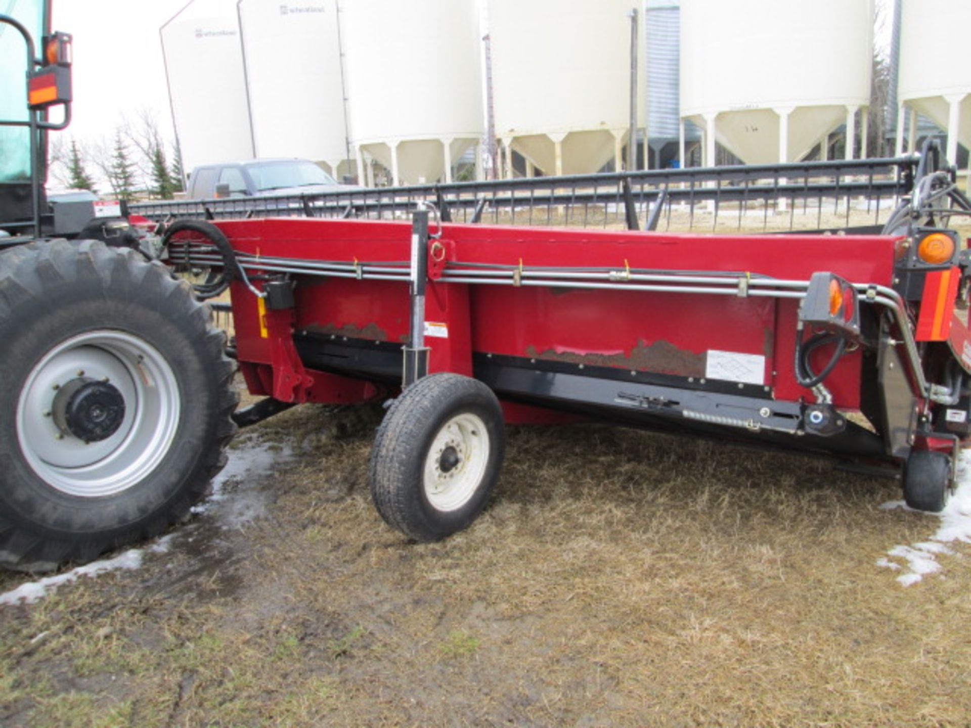 Case WDX 1202 S swather (2005), c/w 30' DHX 302 header (2007), showing 795 eng hr, dbl knife - Image 24 of 32