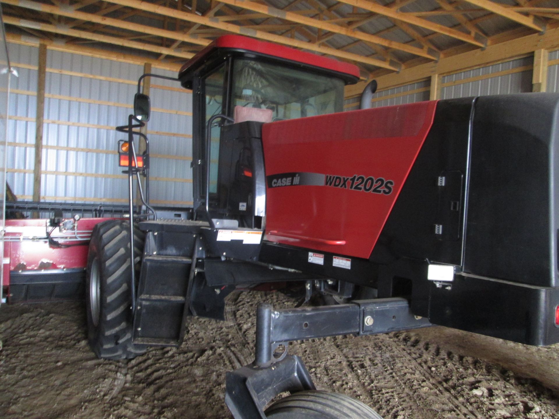 Case WDX 1202 S swather (2005), c/w 30' DHX 302 header (2007), showing 795 eng hr, dbl knife - Image 10 of 32