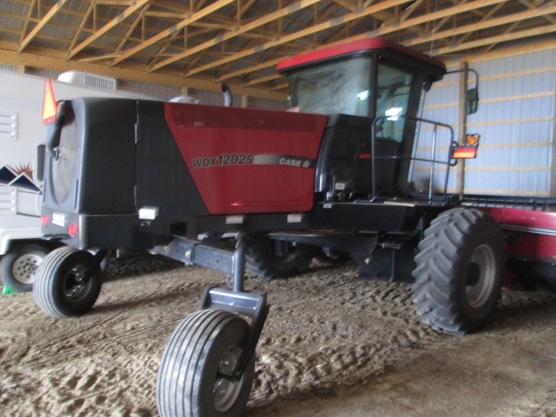 Case WDX 1202 S swather (2005), c/w 30' DHX 302 header (2007), showing 795 eng hr, dbl knife - Image 8 of 32