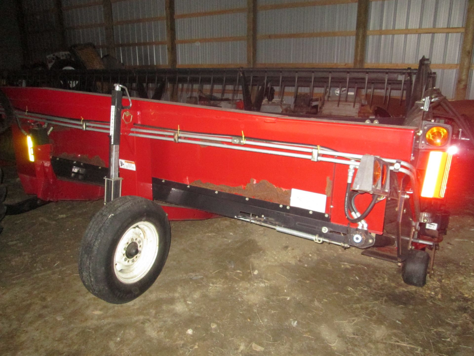 Case WDX 1202 S swather (2005), c/w 30' DHX 302 header (2007), showing 795 eng hr, dbl knife - Image 15 of 32