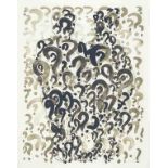 Tony Cragg Liverpool 1949 - lebt in Wuppertal Question Structure. Lithographie. 1995. 48 x 37 cm (