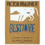 Victor Brauner Piatra Neamt/Rumänien 1906 - 1966 Paris Bestiaire. Farb. Siebdruck (Plakat). 1963.