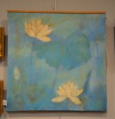 20th Century School Waterlillies, after Monet Oil on canvas Signed and dated Z