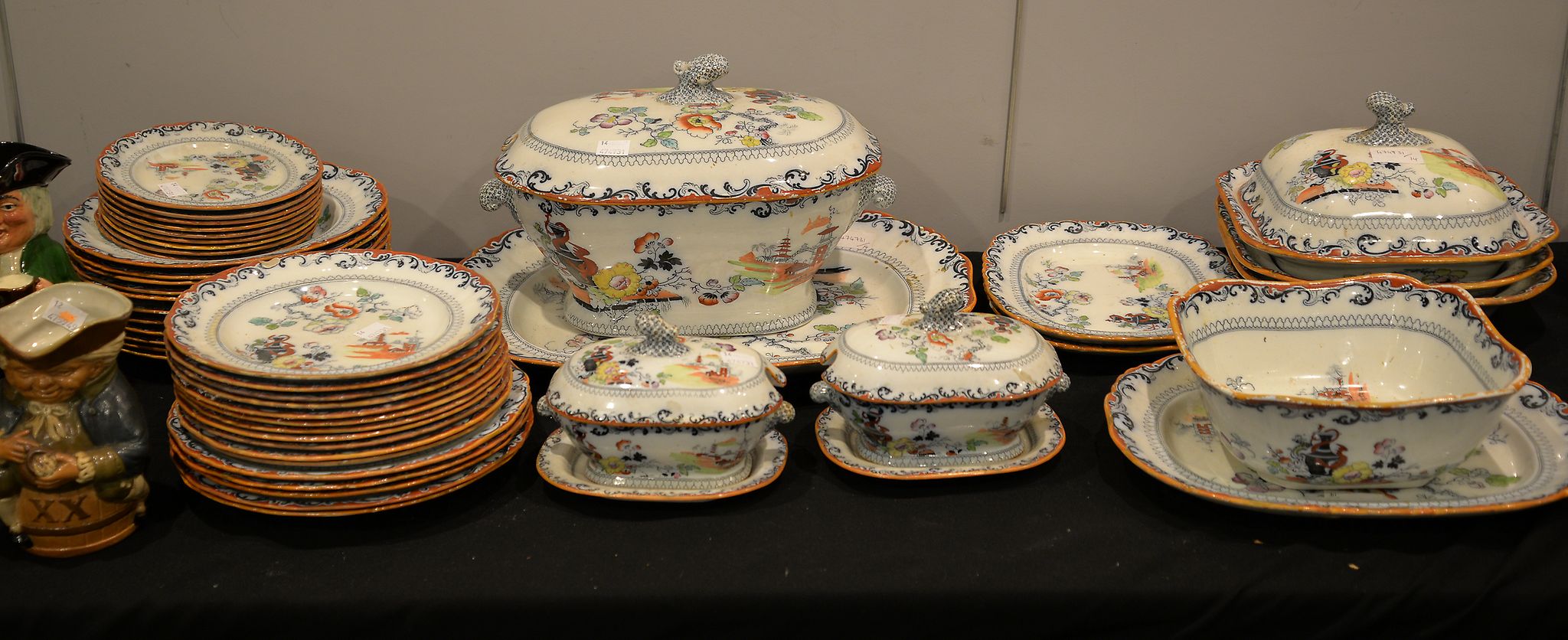 An Ashworth's ironstone part dinner service Provenance: Laverton House, Laverton