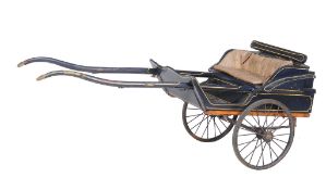 A Victorian dog cart, circa 1850, overpainted