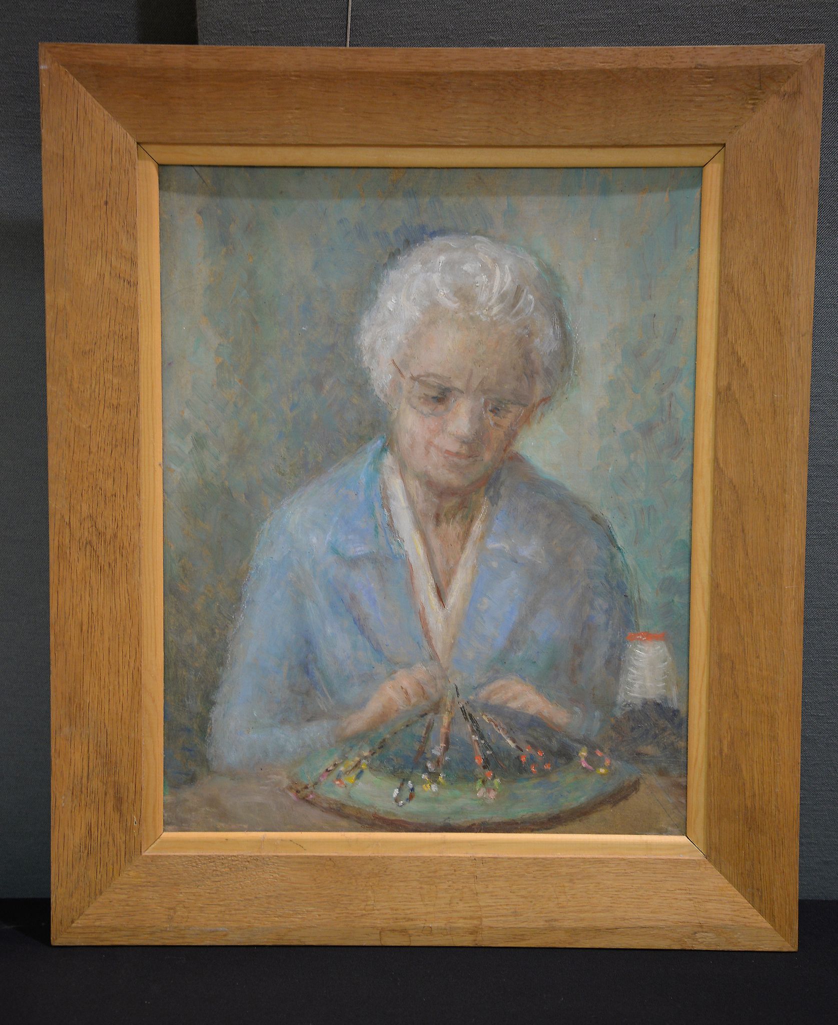Hester McClintock Portrait of an elderly lady Oil on board 46 x 35.5cm Hester McClintock (1912-2015)