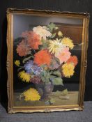 Amy C Reeve-Fowkes Vase of Dahlias Signed and dated 1929, lower right 71 x 53cm