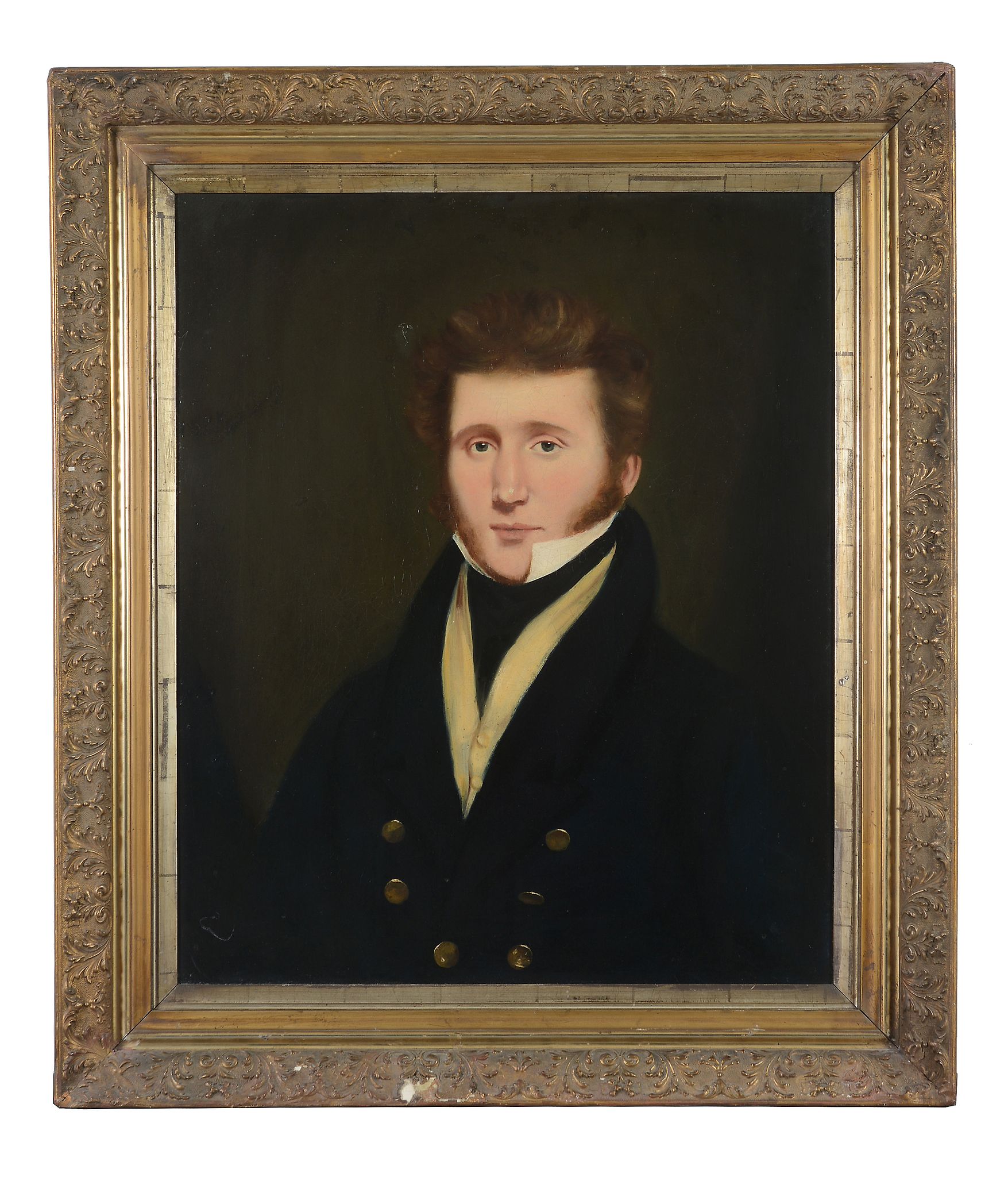 British School Portrait of a gentleman Oil on canvas 76 x 63cm - Image 2 of 3