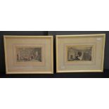 Thomas Rowlandson Three book plates from Dr. Syntax series