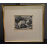 Gwen Raverat Threshing Woodblock print Signed and titled to the lower margin.