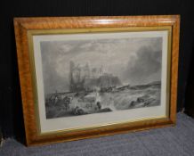 After C. Stanfield The Castle of Ishia Engraving by E. Goodall Plate: 43 x 62cm