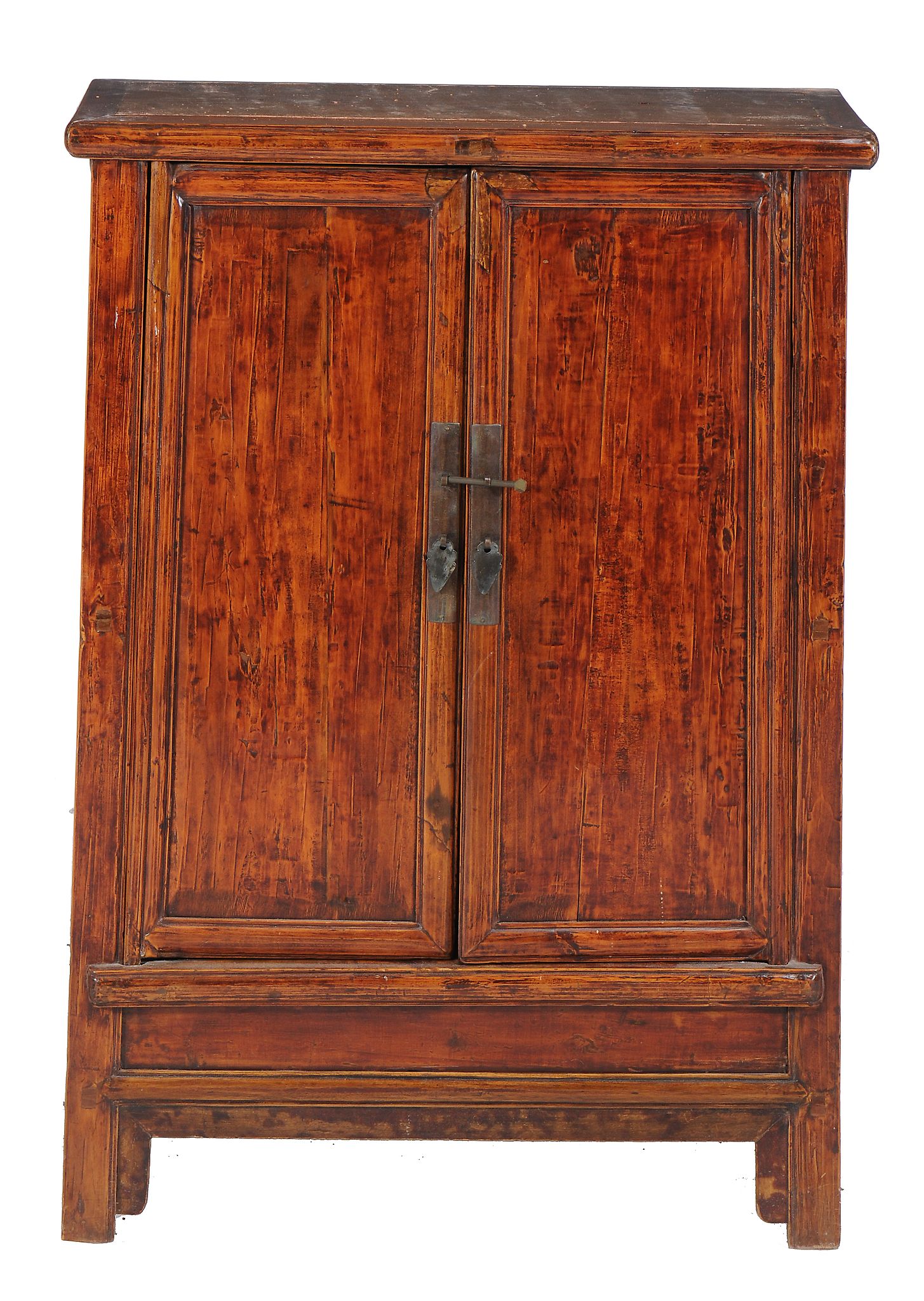 A Chinese hardwood cabinet, in Ming style, late 19th/ early 20th century