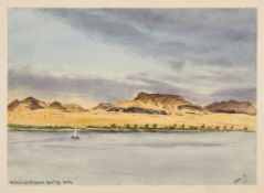 Middle East.- A group of watercolours of Egyptian and Middle Eastern