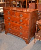 A mahogany & kingwood cross banded chest of drawers, early 19th century