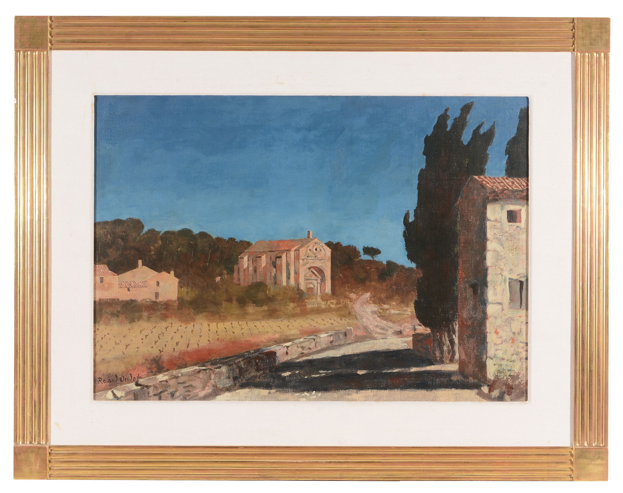Roland Oudot Chapelle St. Gabriel Oil on canvas Signed, lower left 66 x 93cm - Image 2 of 3