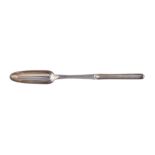 A George III silver marrow scoop by Joseph Barnard, London 1804, 23cm (9in) long, 52g (1.65 oz)