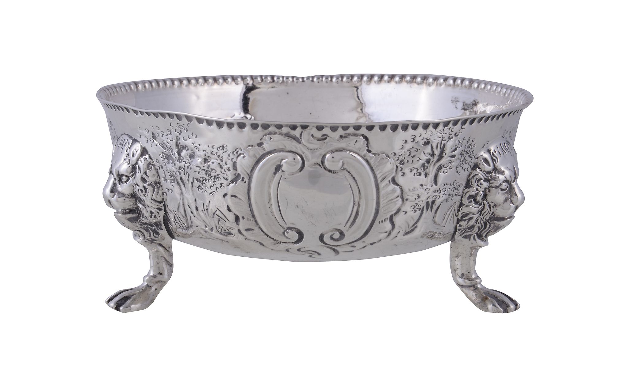 A late Victorian silver circular sugar bowl, maker's mark poorly struck, London 1894, in mid 18th - Image 2 of 2