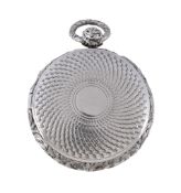 A George IV silver watch case style vinaigrette by Ledsam, Vale & Wheeler, Birmingham 1826, the