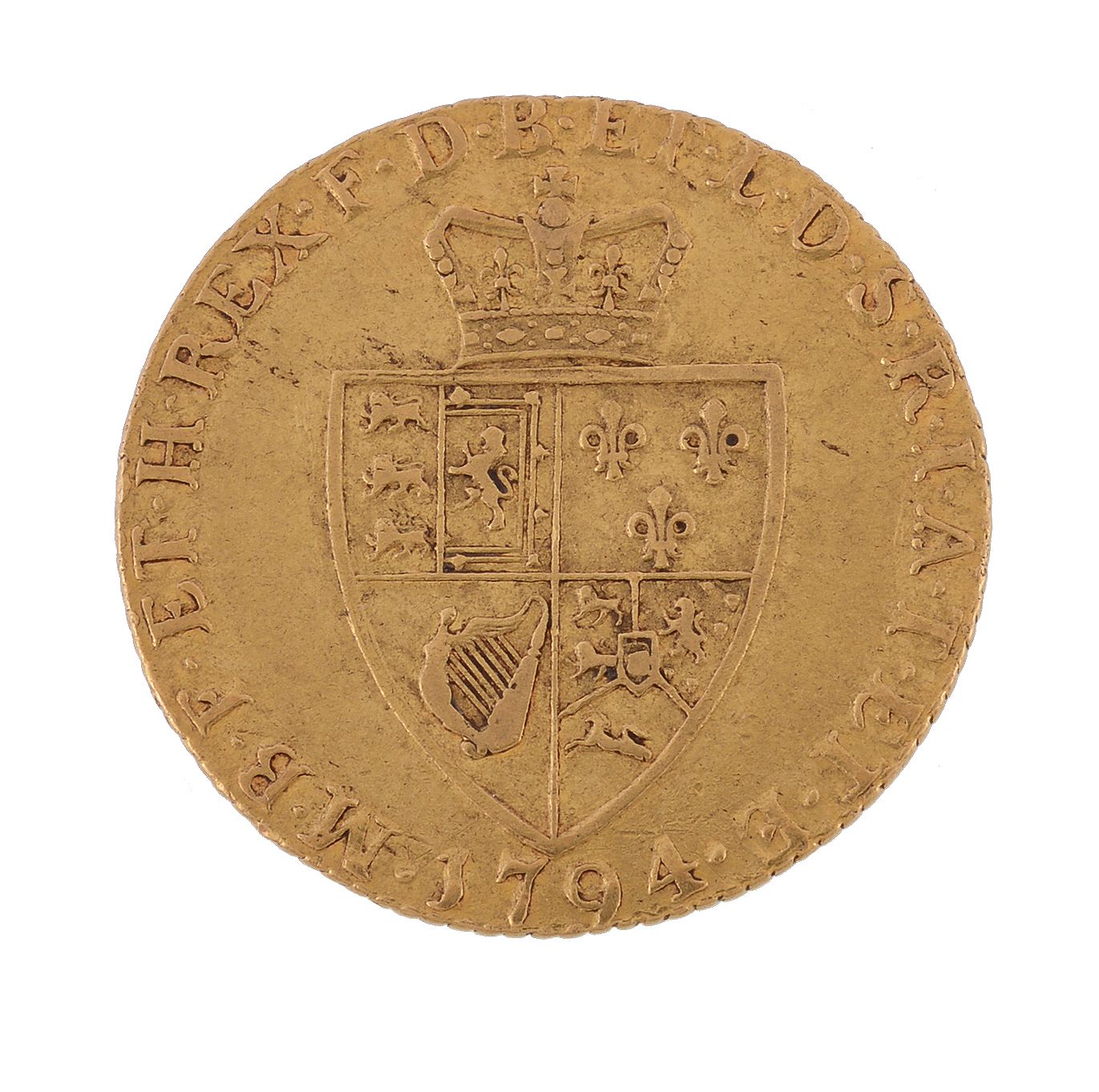 George III, Guinea 1794 (S. 3729). Good fine