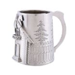 A Russian silver tapered small mug in old Russian style by Theodor Nugren, St Petersburg 1875, 84