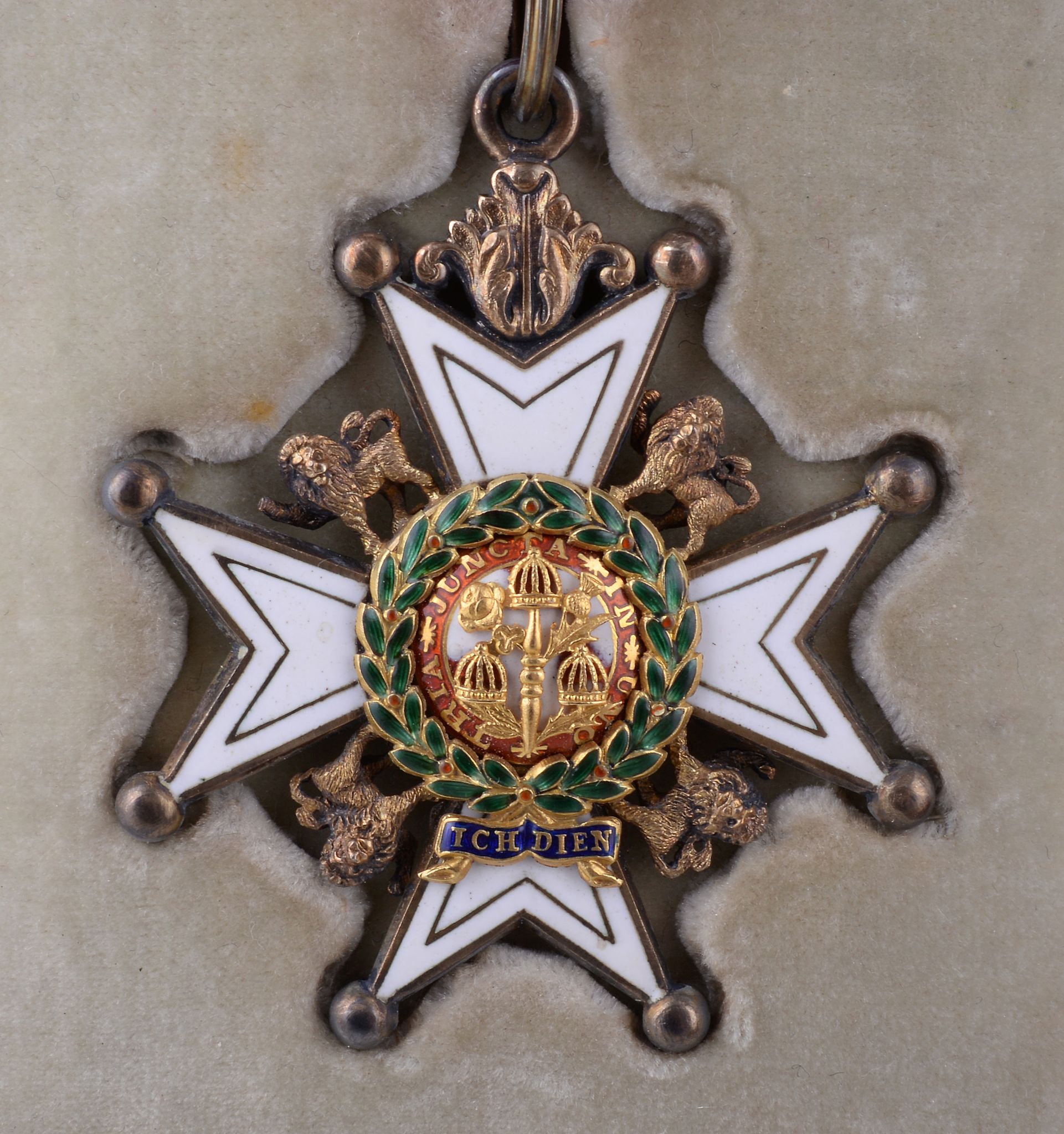 The Most Honourable Order of the Bath, Military Division, Companion's neck badge, silver gilt and - Image 3 of 4