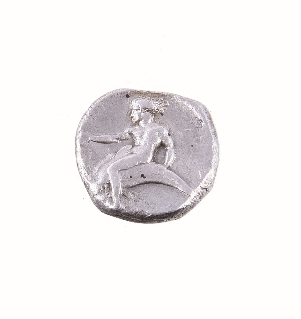 Ancient Greek coinage, Italy, Calabria, Tarentum (Taras), silver Didrachm, 3rd century BC, horseman