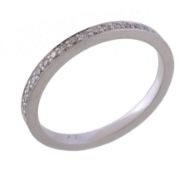 A diamond eternity ring, set with brilliant cut diamonds, approximately 0.50 carats total, finger