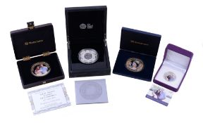 Prince George of Cambridge, Christening 2013, large fine silver commemorative proof Ten-Pounds,