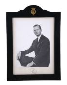 HRH Prince Philip (b. 1921), Duke of Edinburgh, a signed 7 3/4in x 5 3/4in photograph, of the