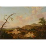 Heinrich Wilhelm Schweickardt (German 1746-1797) - Shooter in a landscape Oil on panel Signed and