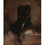 J. H. Cobley (19th century) - Manchester Terrier and rat Oil on board Signed, inscribed and