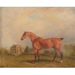 Richard Barrett Davis (British 1782–1854) - Horse in a landscape Oil on board Inscribed to board,