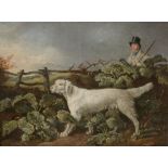 British School (19th century) - Huntsman and his dog Oil on panel 14.5 x 20cm (6 1/8 x 7 7/8in.)