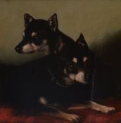 G. W. Milton of Bath (19th century) - Two Manchester Terriers Oil on board Signed and dated 1855,