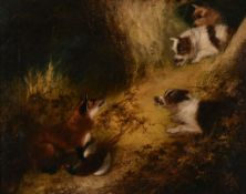 Edward Armfield (British 1817 - 1896) - The Fox's Lair Oil on canvas 43 x 54cm (16 7/8 x 21 1/4in.)